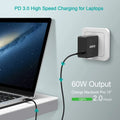 CHOETECH Q4004 60W PD 3.0 Type-C Fast Charging Foldable Adapter USB-C Charger - SuperSaverAU - view 3
