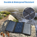CHOETECH 19W Portable Solar Panel Charger, Dual USB, Slim & Durable, 10.2 x 6.3 inch - SuperSaverAU - view 6