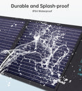 CHOETECH 100W Foldable Solar Charger with USB & DC Ports for Hiking & Camping - SuperSaverAU - view 2