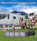 CHOETECH 100W Foldable Solar Charger with USB & DC Ports for Hiking & Camping - SuperSaverAU - view 3