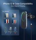 CHOETECH T200F-301 15W MagLeap Magnetic Wireless Car Charger Holder with 1.5M Cable - SuperSaverAU - view 4