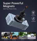 CHOETECH 15W Magnetic Car Charger Holder with LED Light, 360° Rotation, Black - SuperSaverAU - view 3
