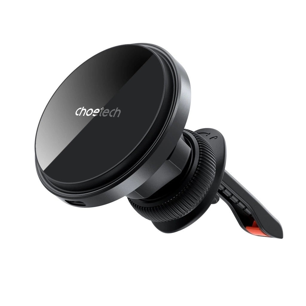 CHOETECH 15W Magnetic Car Charger Holder with LED Light, One-Handed Operation