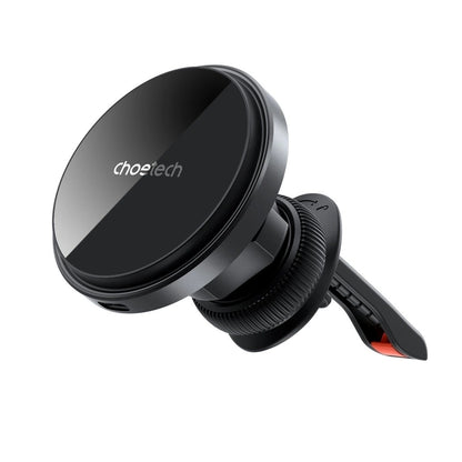 CHOETECH 15W Magnetic Car Charger Holder with LED Light, One-Handed Operation