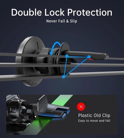 CHOETECH 15W Magnetic Car Charger Holder with LED Light, One-Handed Operation