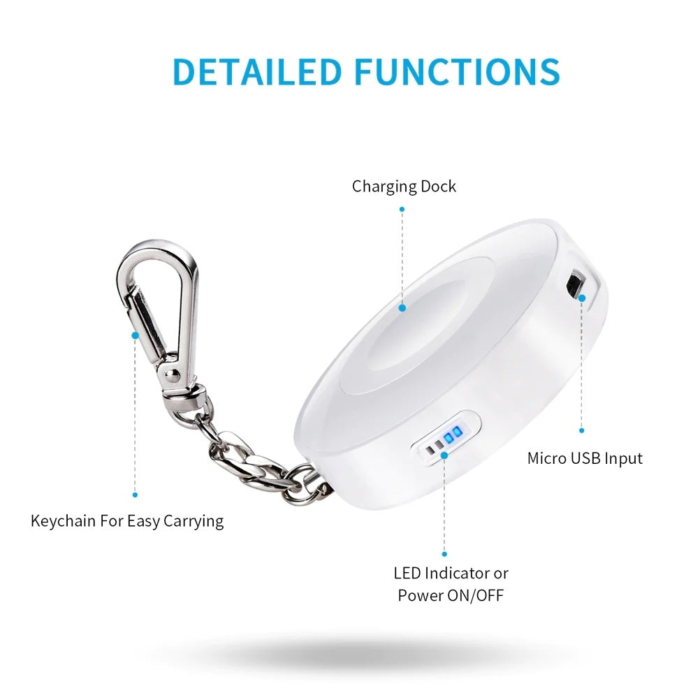 CHOETECH T313 MFI Magnetic Wireless Charger 900mAh power for iWatch (White) - SuperSaverAU - view 3
