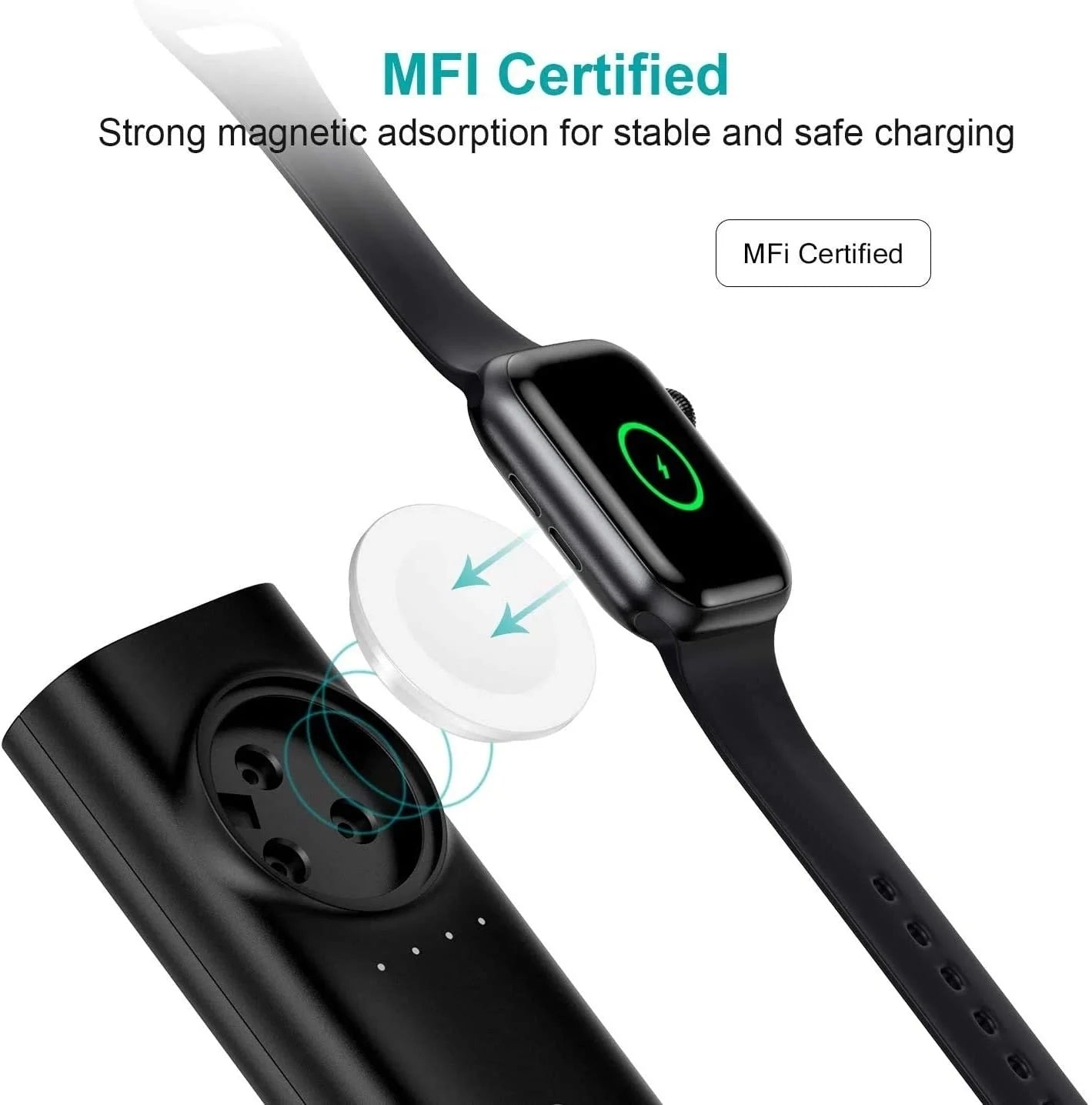CHOETECH T315 2-in-1 Portable Wireless iWatch Quick Charger 5000mAh Power Bank - SuperSaverAU - view 6