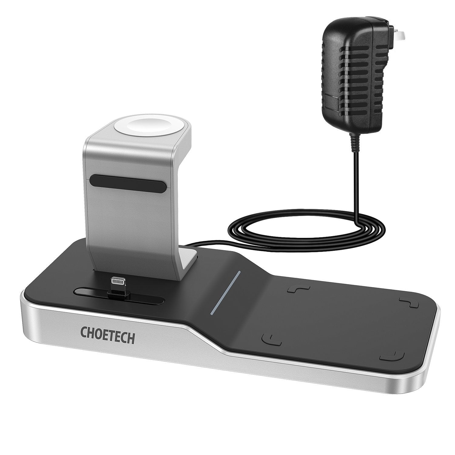 CHOETECH T316 4-in-1 Wireless Charging Station for iPhone/Apple Watch/iPod and all Qi Wireless Cell phones - SuperSaverAU - view 1