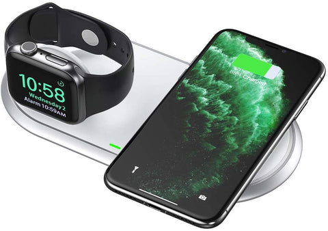 CHOETECH T317 2-in-1 Dual Wireless Charger Pad (MFI Certified) - SuperSaverAU - view 1