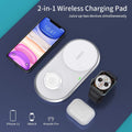 CHOETECH T317 2-in-1 Dual Wireless Charger Pad (MFI Certified) - SuperSaverAU - view 3