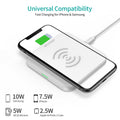CHOETECH T511-S 10W/7.5W Fast Wireless Charger Pad (White) - SuperSaverAU - view 4