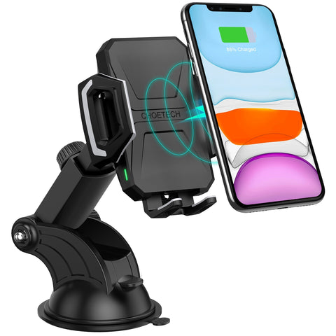 CHOETECH T521-F 15W Fast Wireless Charging Car Dock - SuperSaverAU - view 1