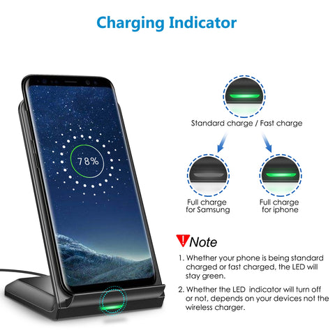 CHOETECH T524S 10W/7.5W Fast Wireless Charging Stand - SuperSaverAU - view 2