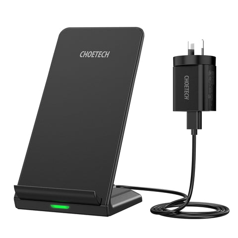 CHOETECH T524S 10W/7.5W Fast Wireless Charging Stand with AC Adapter - SuperSaverAU - view 1