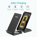 CHOETECH T524S 10W/7.5W Fast Wireless Charging Stand with AC Adapter - SuperSaverAU - view 3