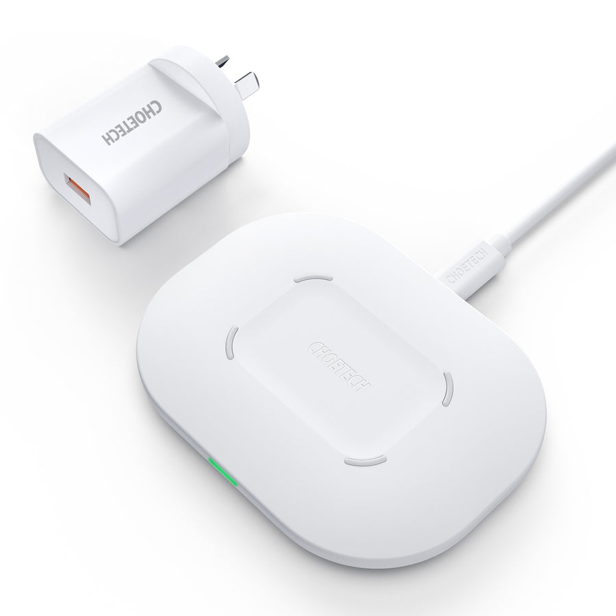 CHOETECH T550-F Airpods/Phone Wireless Fast Charging Pad - SuperSaverAU - view 1
