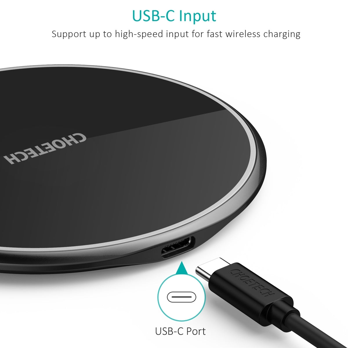 CHOETECH T559-F 15W Wireless Charging Pad with AC Adapter - SuperSaverAU - view 6