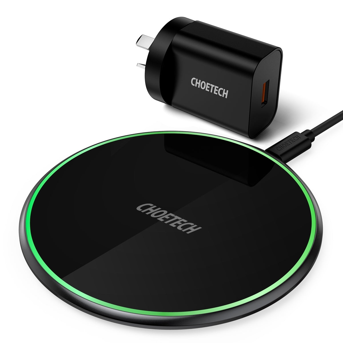 CHOETECH T559-F 15W Wireless Charging Pad with AC Adapter - SuperSaverAU - view 3