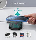 Choetech T570-S 2-in-1 Wireless Charger, 10W Max Wireless Charging Pad with Adapter for Galaxy Watch - SuperSaverAU - view 6