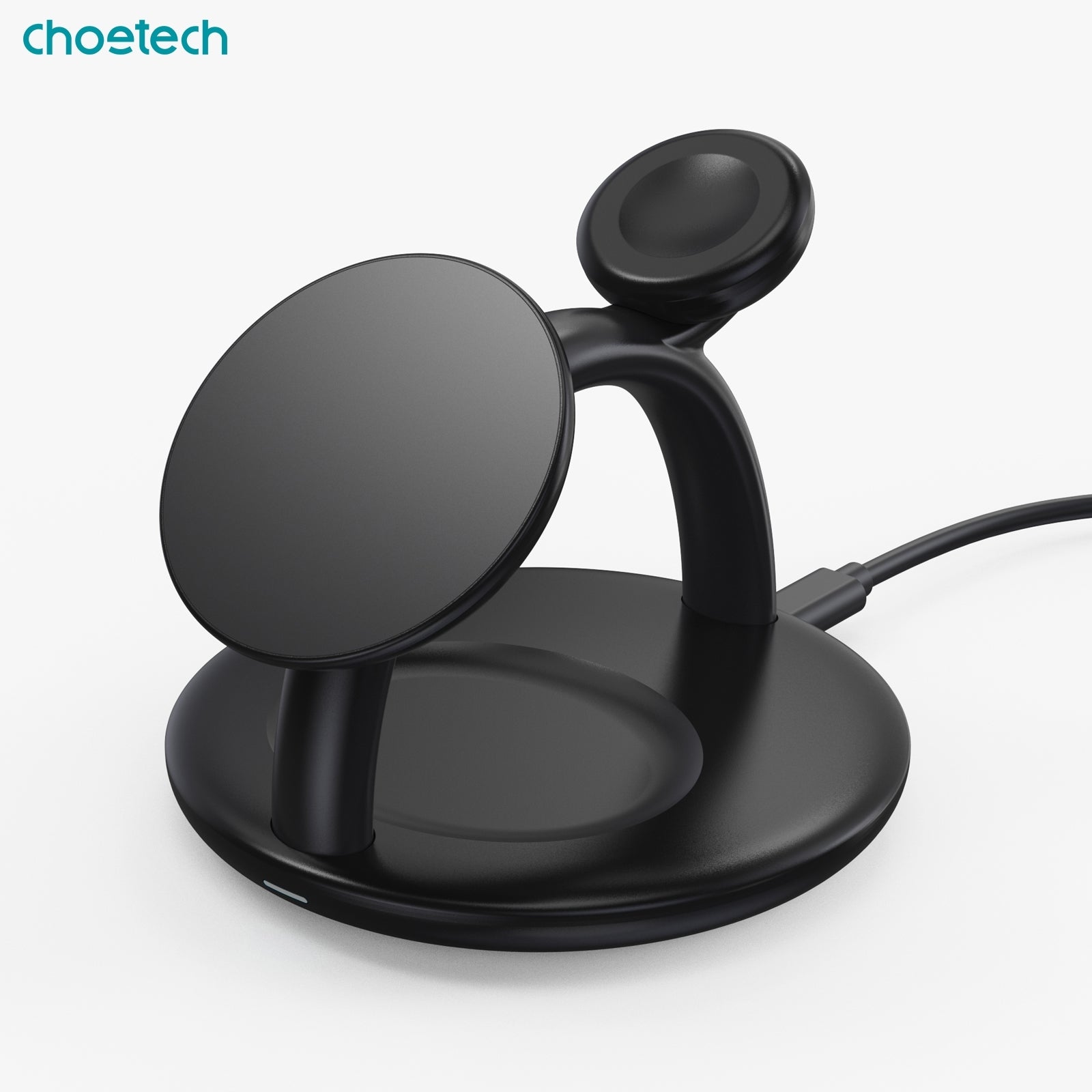 CHOETECH T587-F 3-in-1 Magnetic Wireless Charger Station for iPhone 12/13/14/AirPods Pro/iWatch - SuperSaverAU - view 2