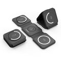 CHOETECH T588-F-BK 3-in-1 Foldable Fast Wireless Charger for Phone/Watch/Earphone - SuperSaverAU - view 1