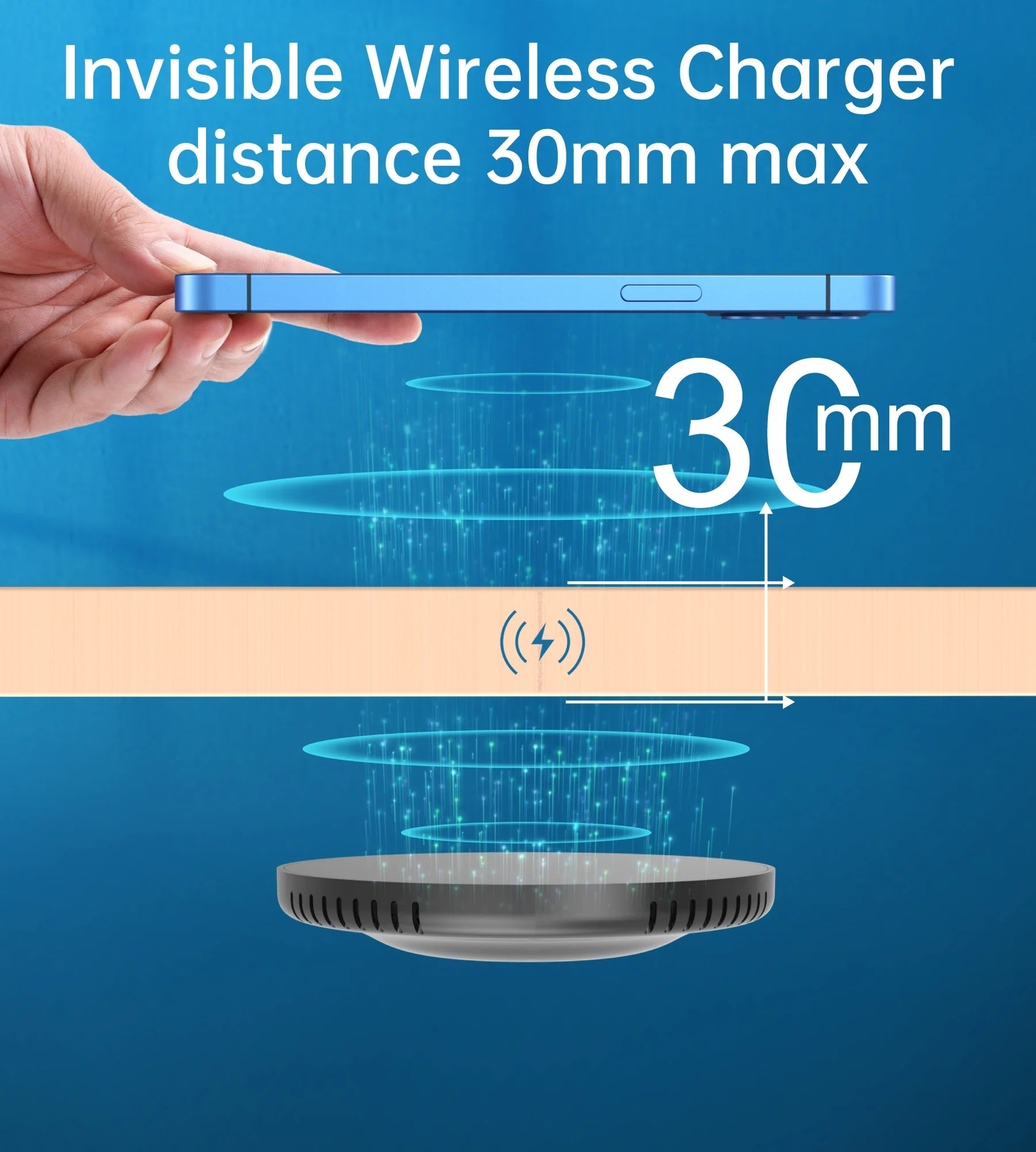 CHOETECH T590-F 10W Invisible Wireless Charger - SuperSaverAU - view 3