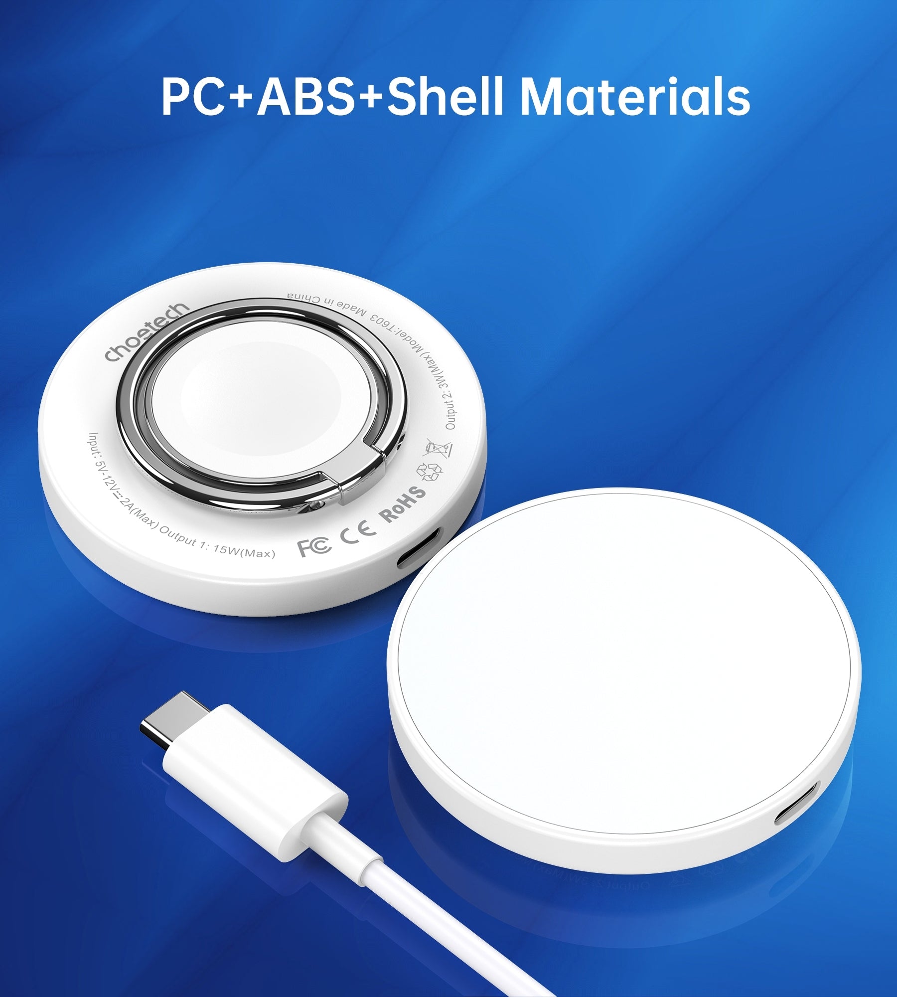 CHOETECH T603-F Ring Holder and Magnetic 15W Wireless Charger for Phone/airPod/iWatch - SuperSaverAU - view 9