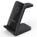 CHOETECH T608-F-BK 15W 4-in-1 Wireless Charger Stand for iWatch and Samsung Watch (Black) - SuperSaverAU - view 1