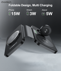 CHOETECH T616-F-BK 3in1 Magnetic Foldable Wireless Charger Black - SuperSaverAU - view 6