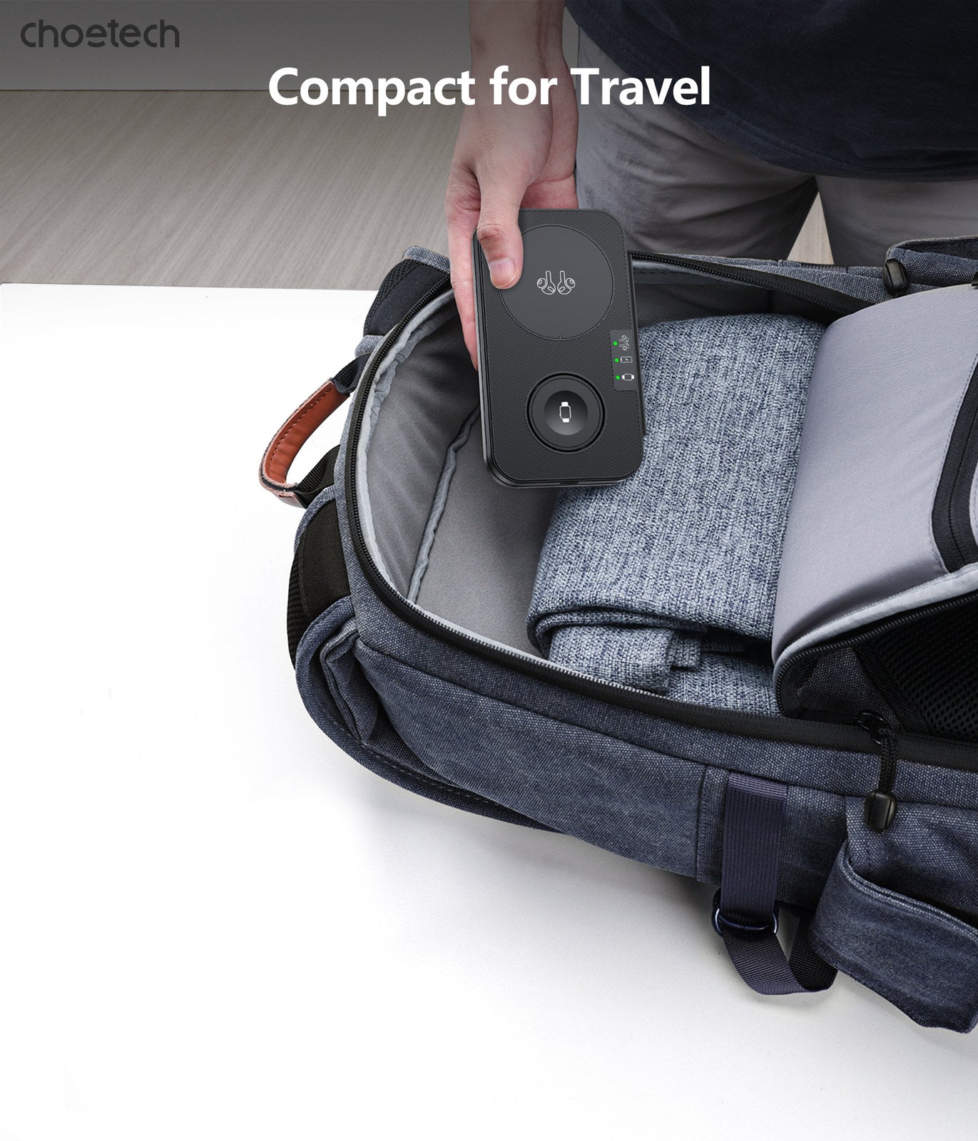 CHOETECH T616-F-BK 3in1 Magnetic Foldable Wireless Charger Black - SuperSaverAU - view 9