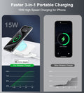 CHOETECH T616-F-WH 3in1 Magnetic Foldable Wireless Charger White - SuperSaverAU - view 3