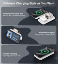 CHOETECH T616-F-WH 3in1 Magnetic Foldable Wireless Charger White - SuperSaverAU - view 6