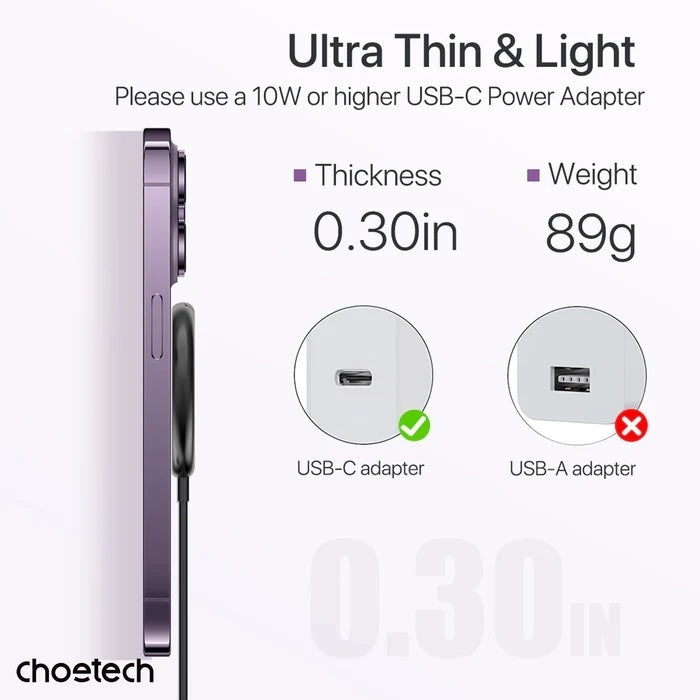 Choetech T697-F 3-in-1 Magnetic Charger for iPhone & AirPods (1.5M) - SuperSaverAU - view 6