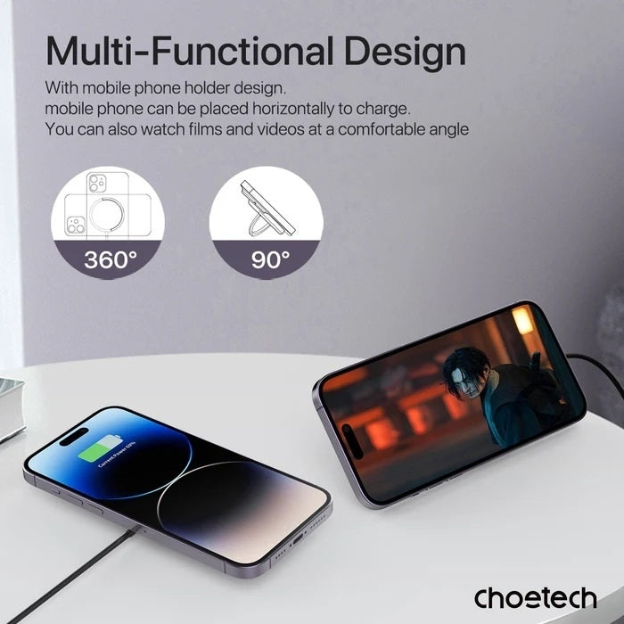 Choetech T697-F 3-in-1 Magnetic Charger for iPhone & AirPods (1.5M)