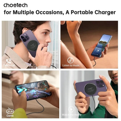 Choetech T697-F 3-in-1 Magnetic Charger for iPhone & AirPods (1.5M)