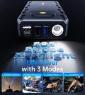 CHOETECH TC0009 16000mAh Portable Car Jump Starter with Emergency Light - SuperSaverAU - view 7