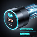 CHOETECH TC0011 130W 3 Ports (Dual USB-C Port PD3.0 + USB-A Port) Fast Car Charger - SuperSaverAU - view 6