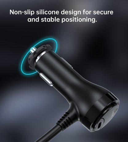 CHOETECH TC0021 3 Sockets 2C+1A Cigarette Lighter Splitter Black