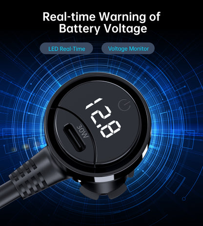 CHOETECH TC0021 3 Sockets 2C+1A Cigarette Lighter Splitter Black