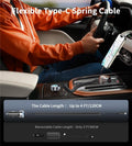 CHOETECH TC0030 65W 3-Port Fast Car Charger with 3.3ft Type-C Stretchable Cable - SuperSaverAU - view 4
