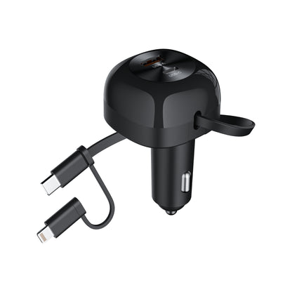 CHOETECH TC0036 PD45W USB-C+USB-A car charger with C+L Interface