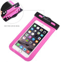 CHOETECH WPC007-PK Universal WaterProof Cell Phone Pouch bag up to 8-inch (Pink) - SuperSaverAU - view 2