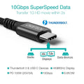 CHOETECH XCC-1007 USB-C Braided Fast Charging Cable 2M