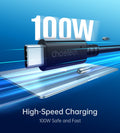 CHOETECH USB-C to USB-C 100W 4.0 Gen 3 Cable 0.8M, 8K@60Hz, Power Delivery - SuperSaverAU - view 2