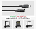 CHOETECH XCC-1034 60W C to C 1M Cable with 3 Replaceable Connecter - SuperSaverAU - view 3