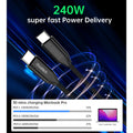 CHOETECH XCC-1036 USB-C M to M PD3.1 240W Super Fast Charging Cable 2M - SuperSaverAU - view 4