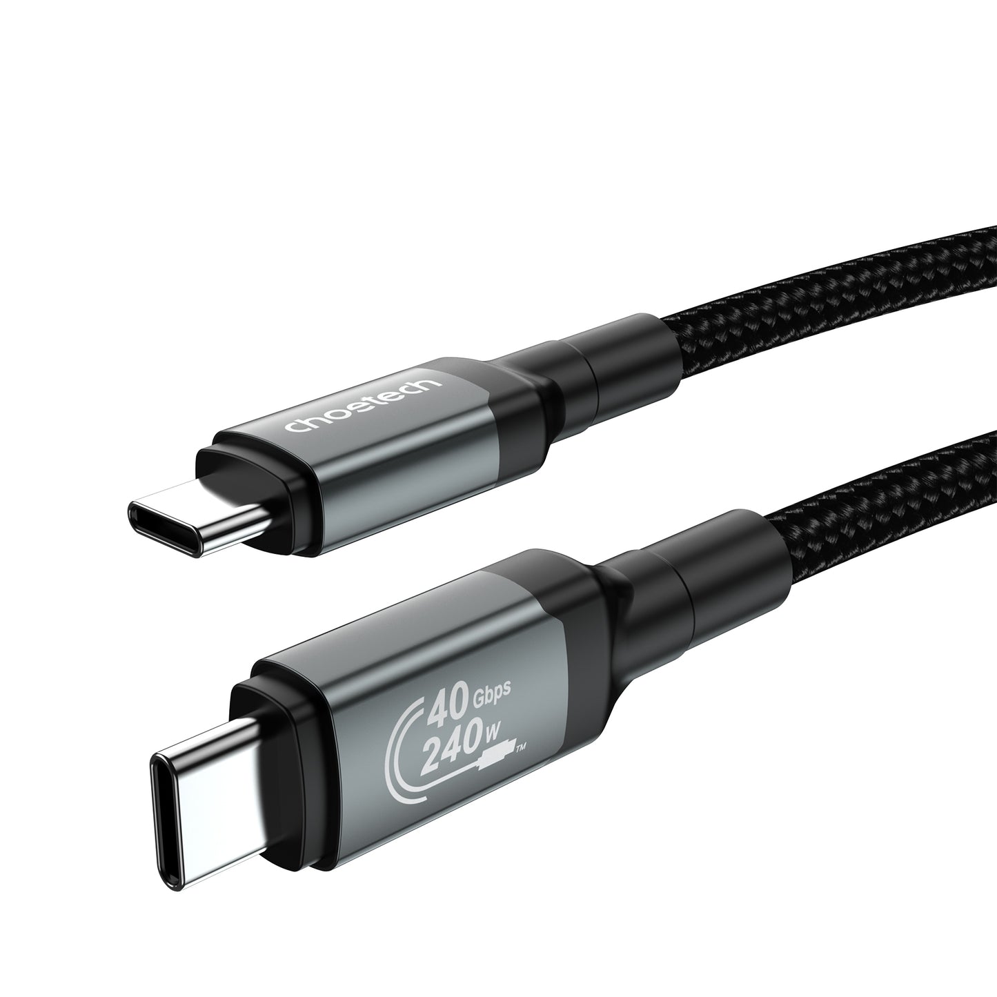 CHOETECH XCC-1042 Gen3.0 USB4.0 with 8K @ 60hz Video & Audio 240W USB-C to C Braided Cable 2M