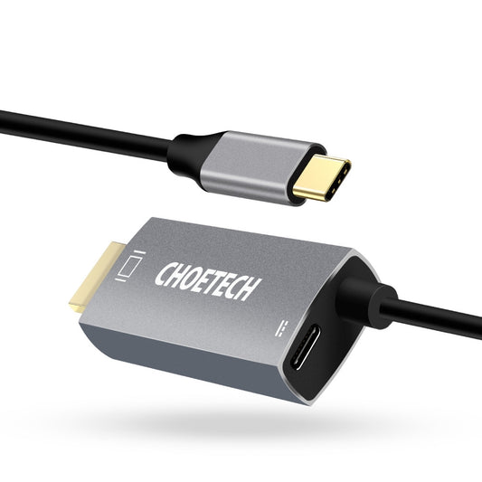 CHOETECH USB-C to HDMI Cable 1.8M with 4K 60Hz and 100W Power Delivery Charging
