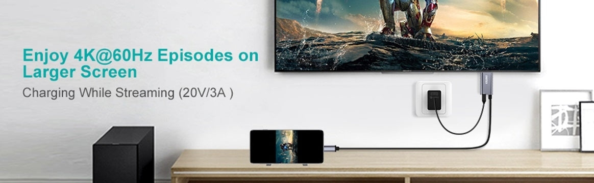 CHOETECH USB-C to HDMI Cable 1.8M with 4K 60Hz and 100W Power Delivery Charging - SuperSaverAU - view 10