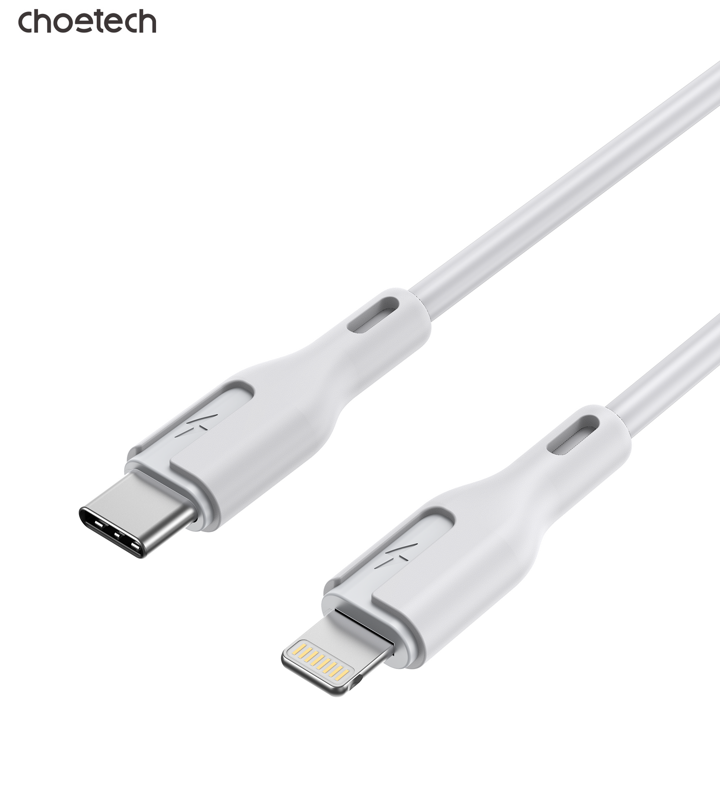 CHOETECH XCL-0002 Silicone USB-C to L Cable 1m White